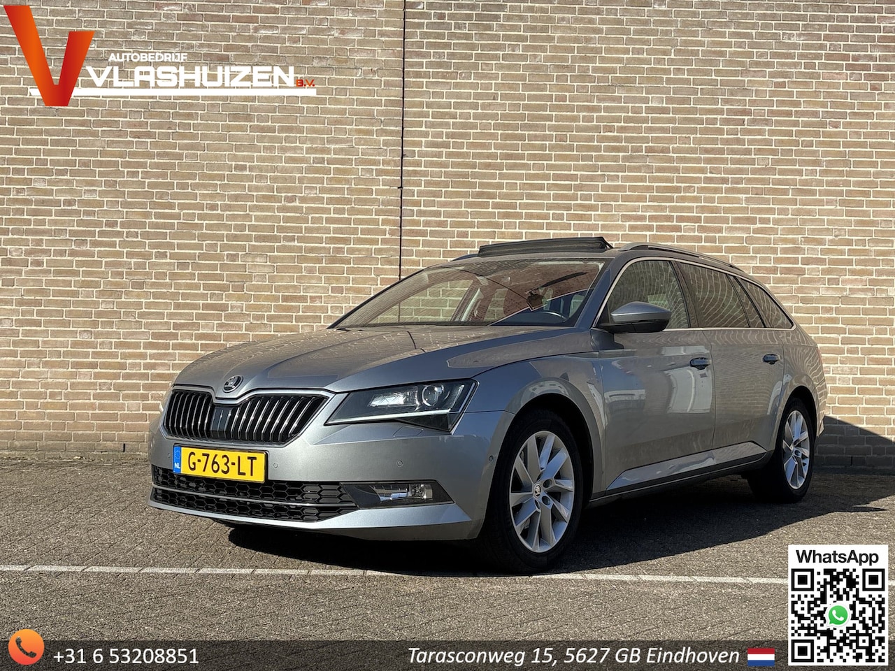 Skoda Superb Combi - 2.0 TDI Style Business | € 9.450,- NETTO! | Pano | Leder | Stoelverwarming | Cruise | Clim - AutoWereld.nl