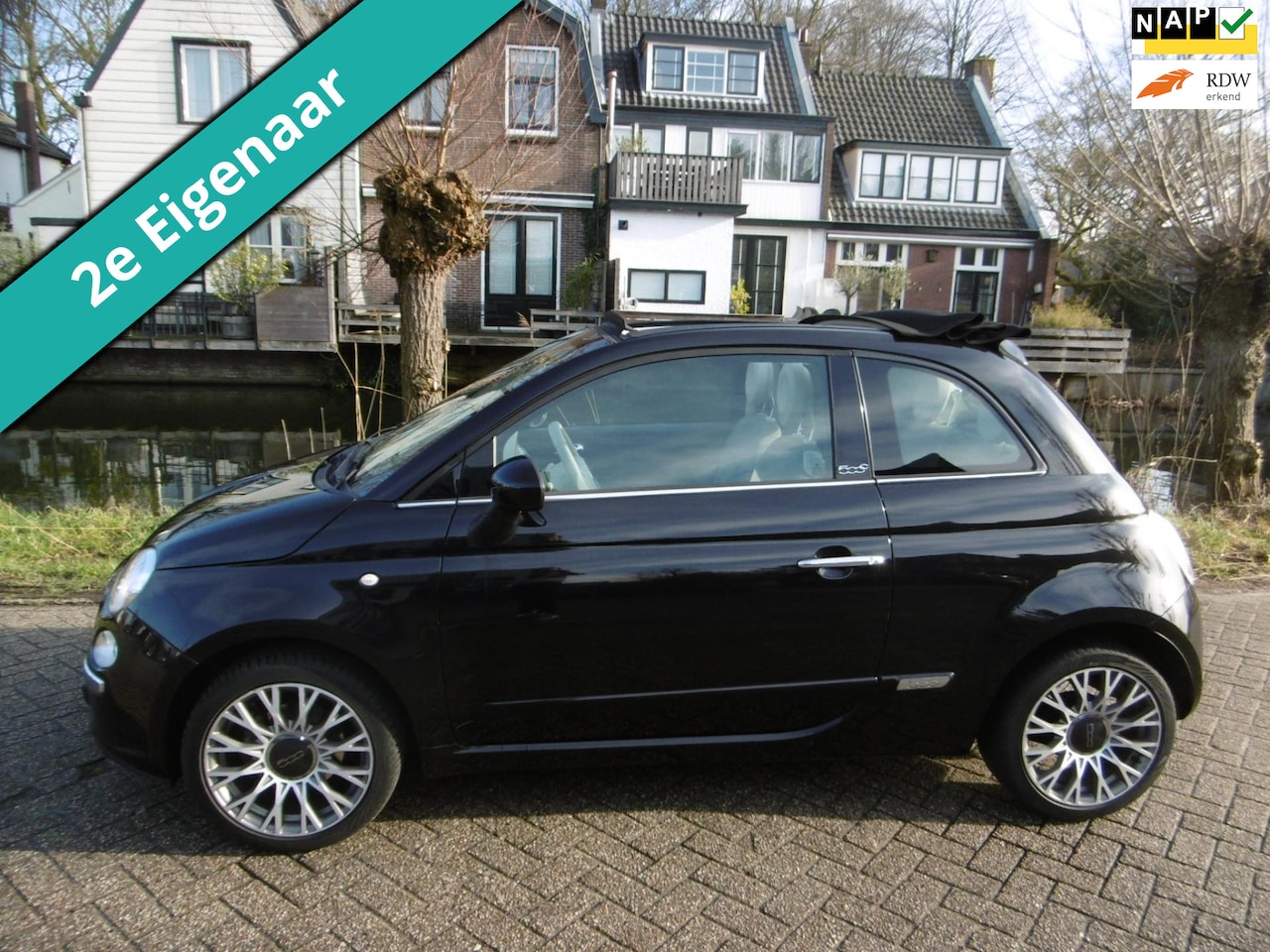 Fiat 500 C - 0.9 TwinAir Cabrio Lounge 86pk 2e eig. Clima Zuinig A-Label - AutoWereld.nl