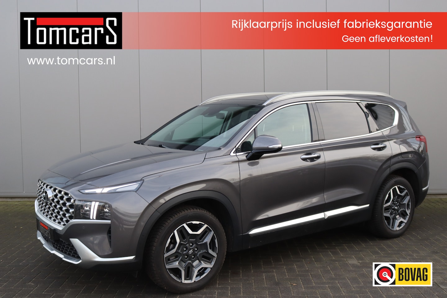 Hyundai Santa Fe - 1.6 T-GDI PHEV Premium Sky Open-dak/Camera/Leder/Winter-pack/Adaptive-Cruise control - AutoWereld.nl