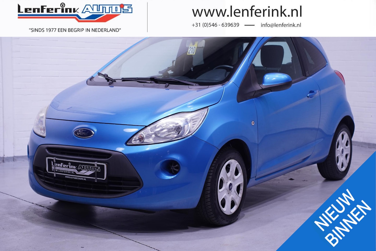 Ford Ka - 1.2 Comfort start/stop airco stereo spiegels in carrosserie kleur private-glas - AutoWereld.nl