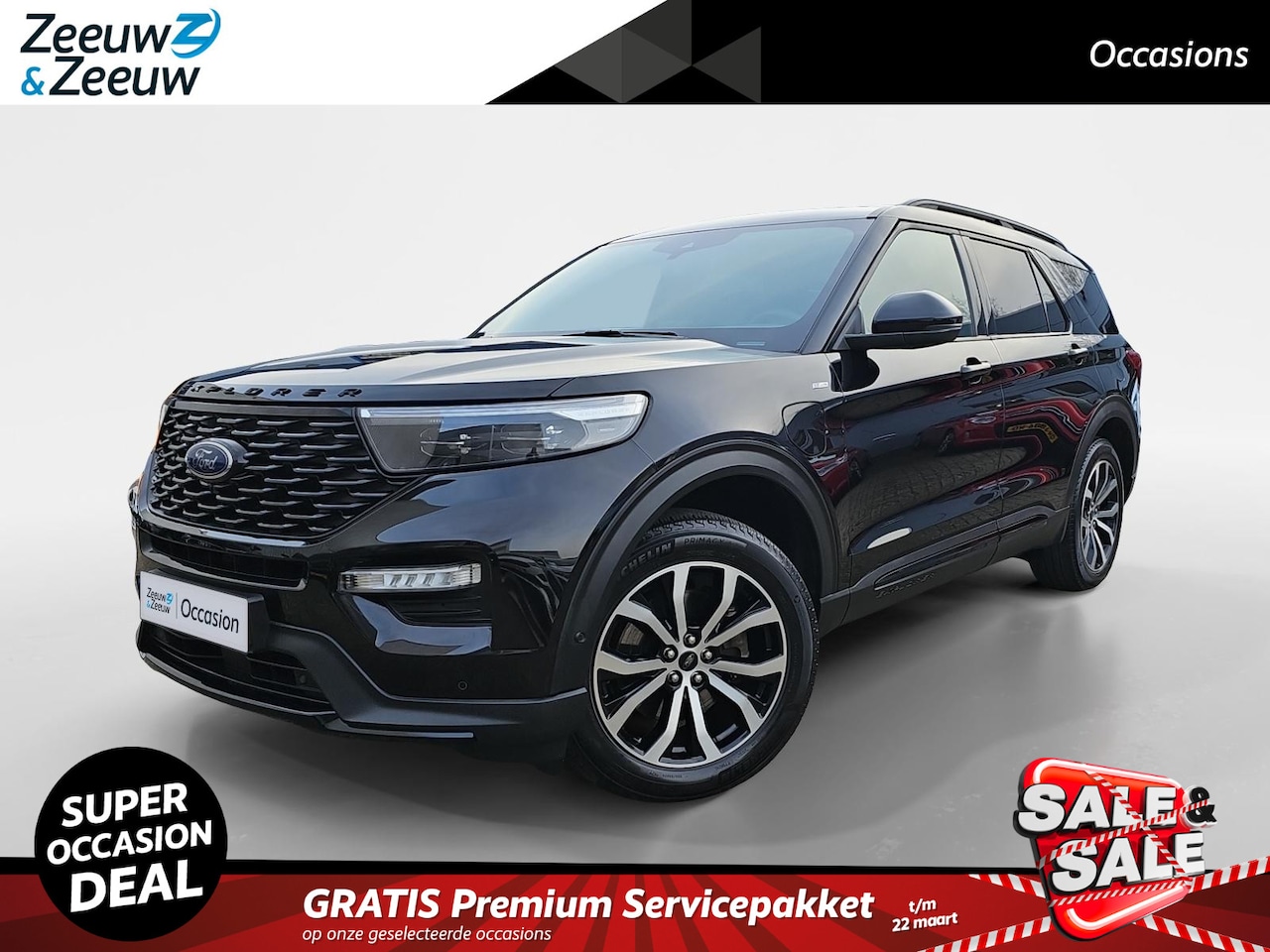 Ford Explorer - 3.0 V6 EcoBoost PHEV ST-Line | 7-zits | Elektrisch panoramadak | Afneembare Trekhaak (2500 - AutoWereld.nl