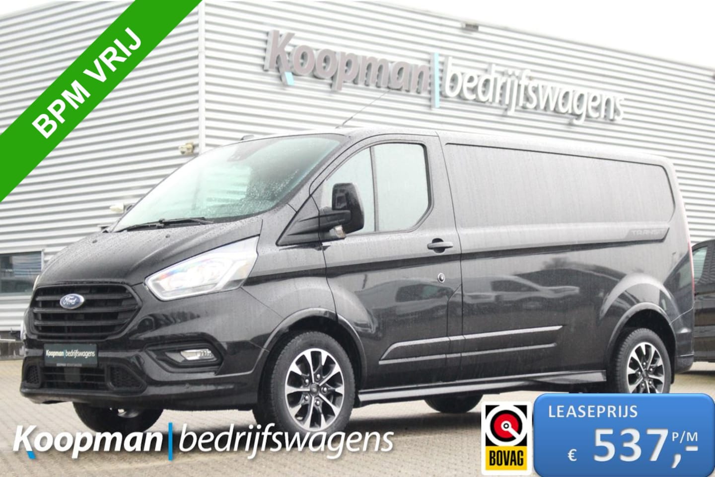 Ford Transit Custom - 320 2.0TDCI 185pk L2H1 Sport | Automaat | Trekhaak | Camera | Carplay/Android | Lease 537, - AutoWereld.nl