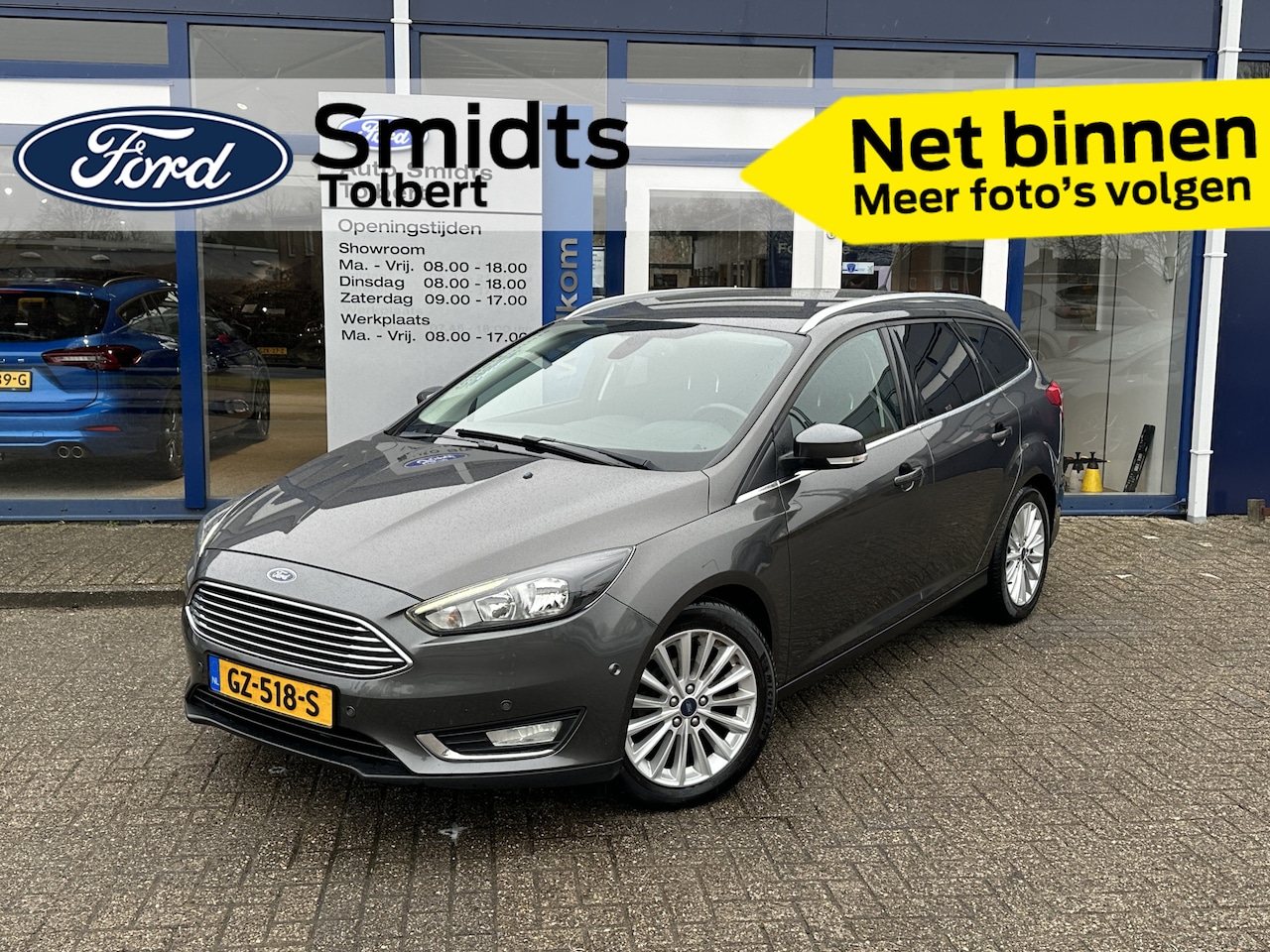 Ford Focus Wagon - 125PK Titanium Edition | Clima | Voorruitverwarming | Elekt. Trekhaak | Keyless start | Cr - AutoWereld.nl