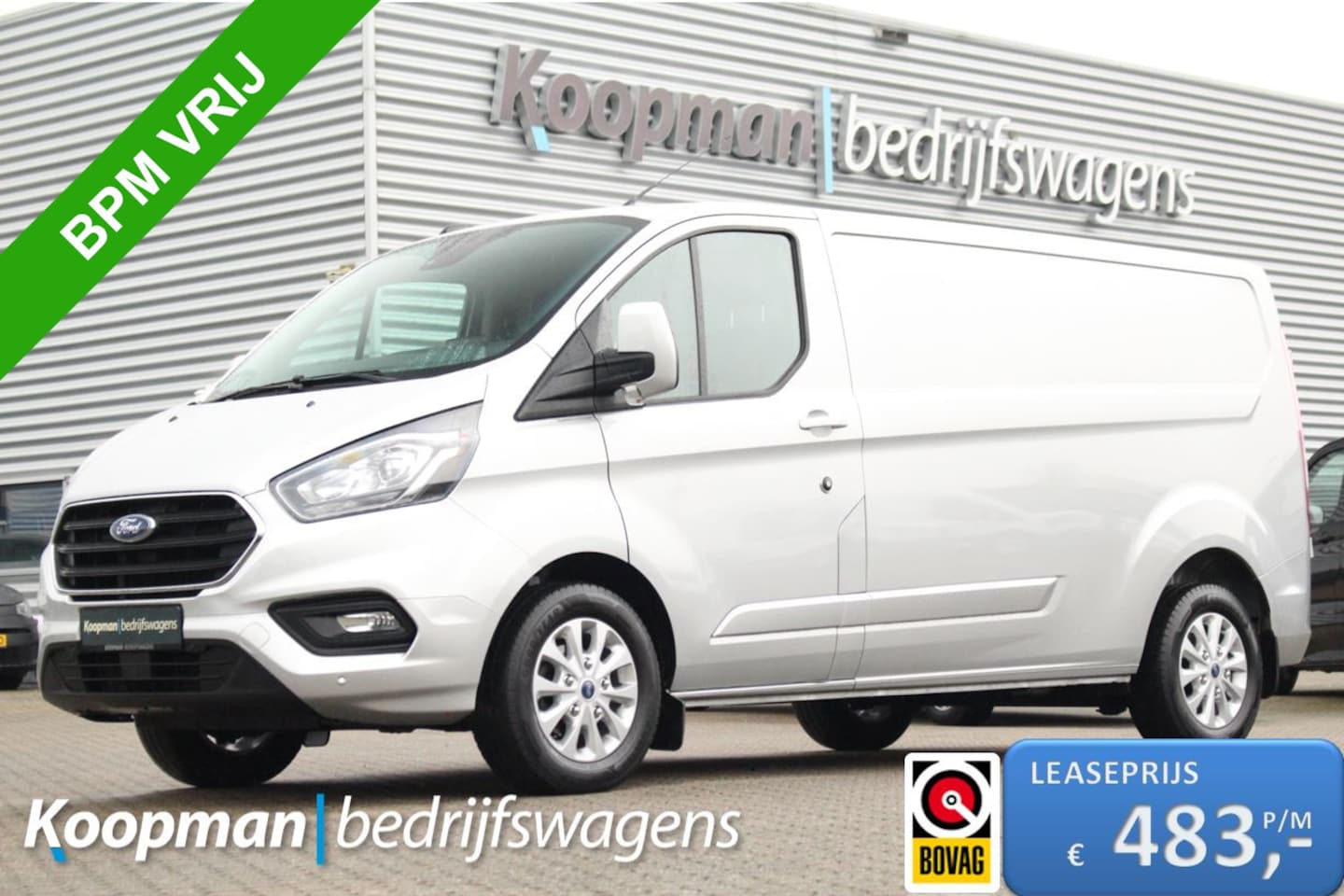 Ford Transit Custom - 300 2.0TDCI 130pk L2H1 Limited | Automaat | Trekhaak | Camera | Carplay/Android | Lease 48 - AutoWereld.nl