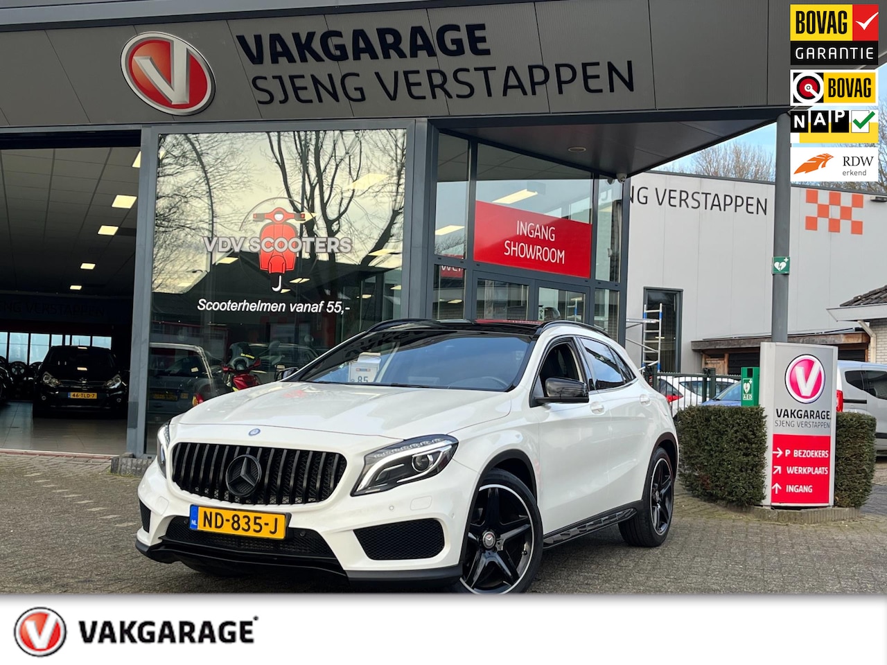 Mercedes-Benz GLA-Klasse - 180 Ambition Automaat navi leder, Panodak Bovag rijklaarprijs ! - AutoWereld.nl