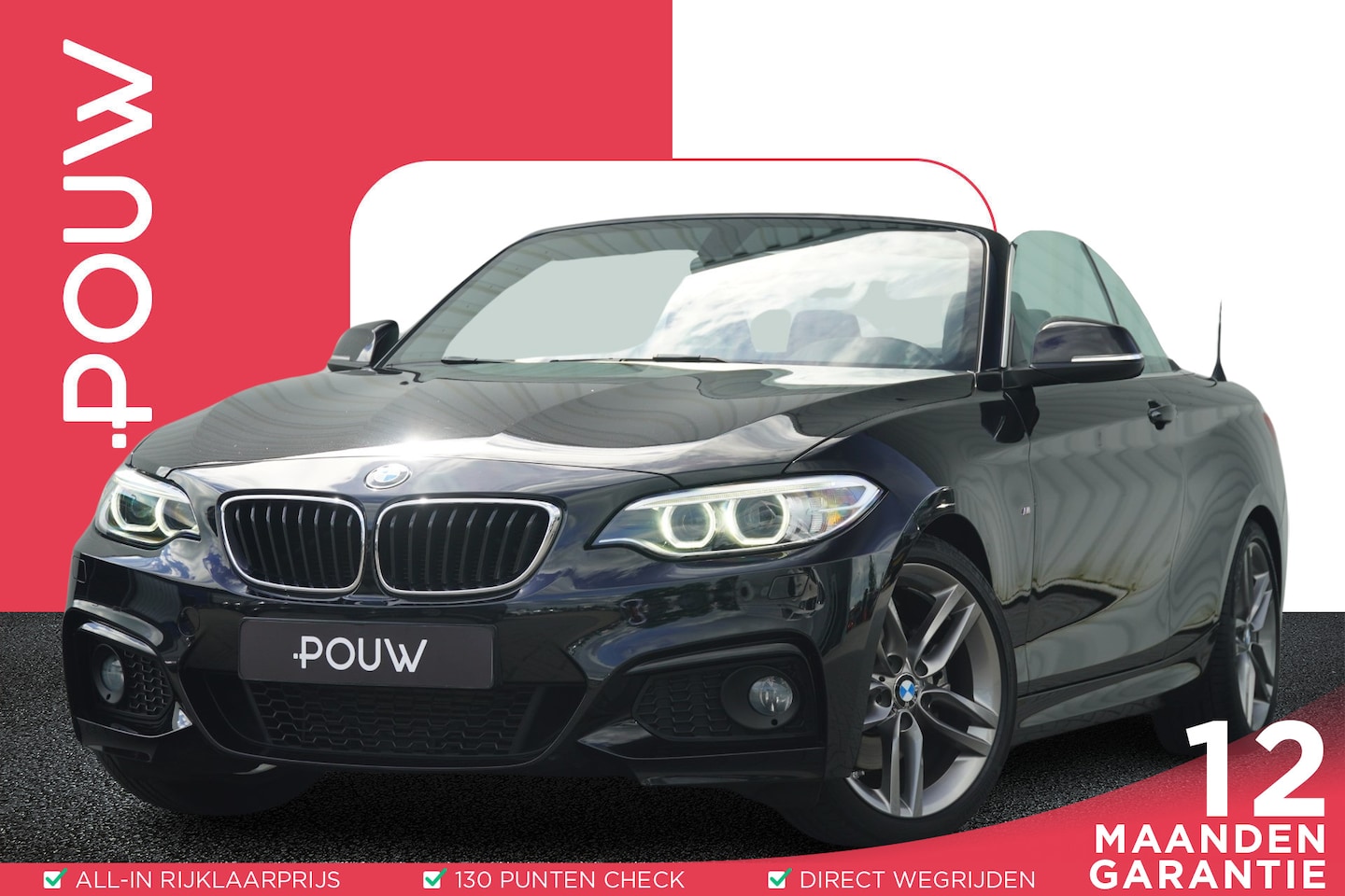 BMW 2-serie Cabrio - 220i 184pk AUT M Sport | Leder | Navigatie | Stoelverwarming - AutoWereld.nl