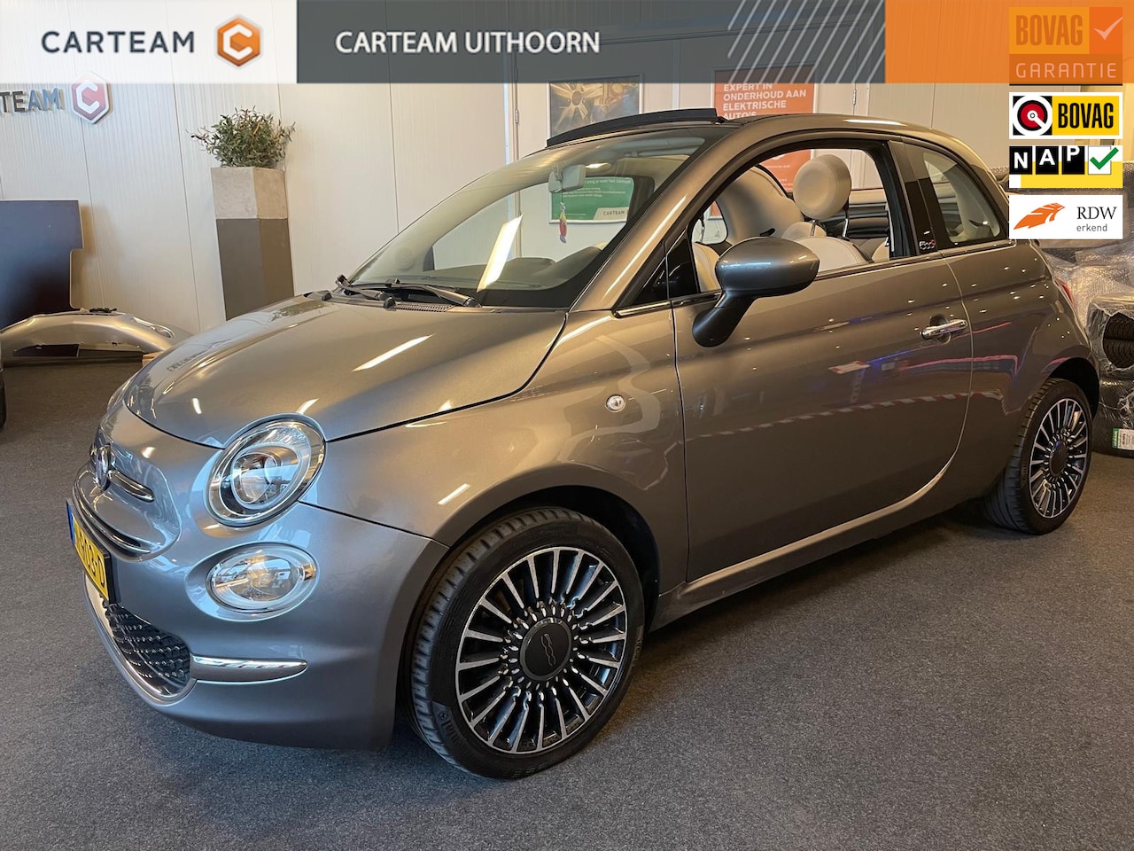 Fiat 500 C - 0.9 TwinAir Turbo Lounge 0.9 TwinAir Turbo Lounge, Cabrio, Airco, Navigatie, Nieuwe All Season banden - AutoWereld.nl