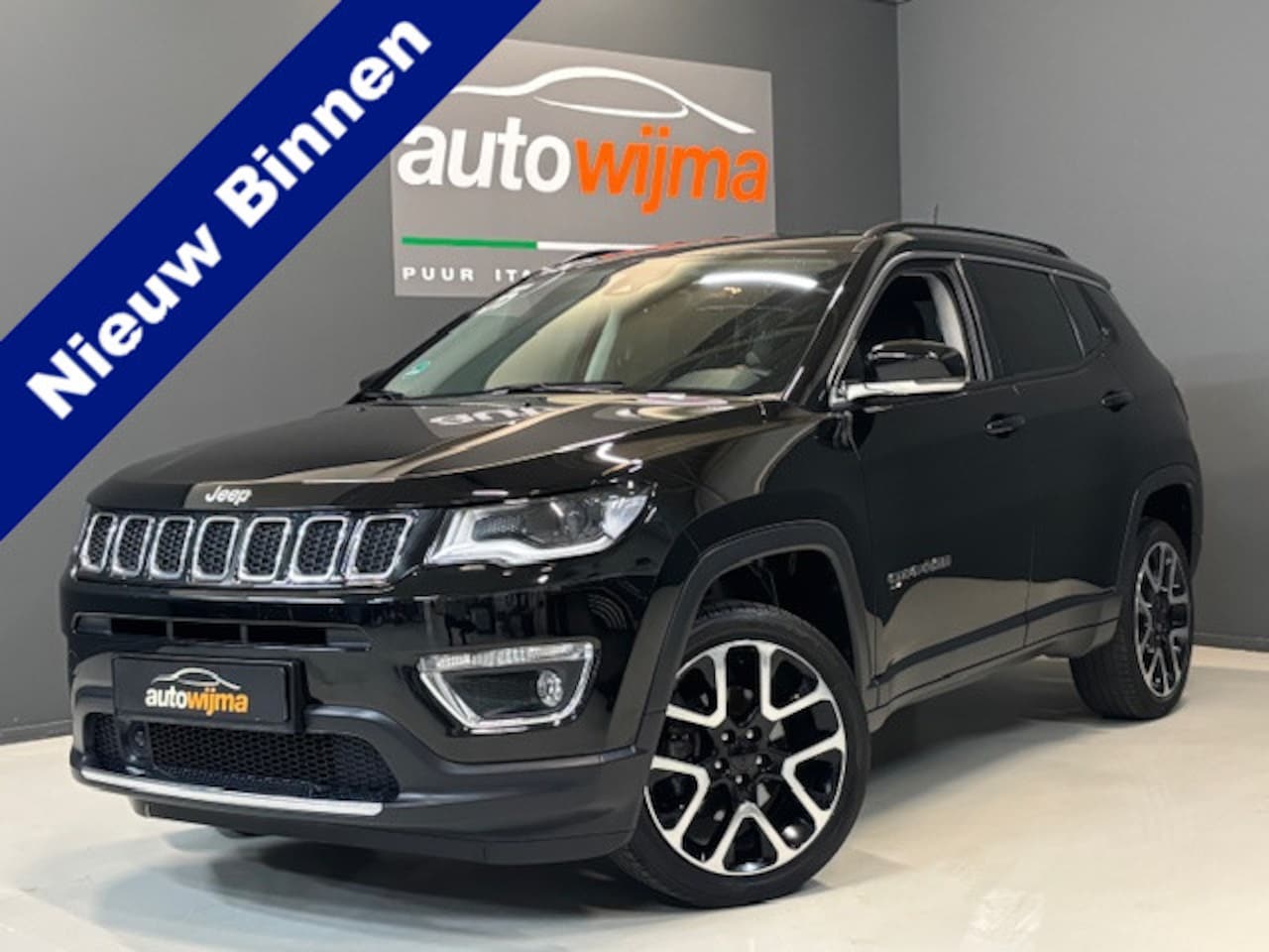 Jeep Compass - 1.4 MultiAir 170pk Limited 4x4 Automaat Afneembare Trekhaak, Adapt.cruise, 19Inch L.M. vel - AutoWereld.nl