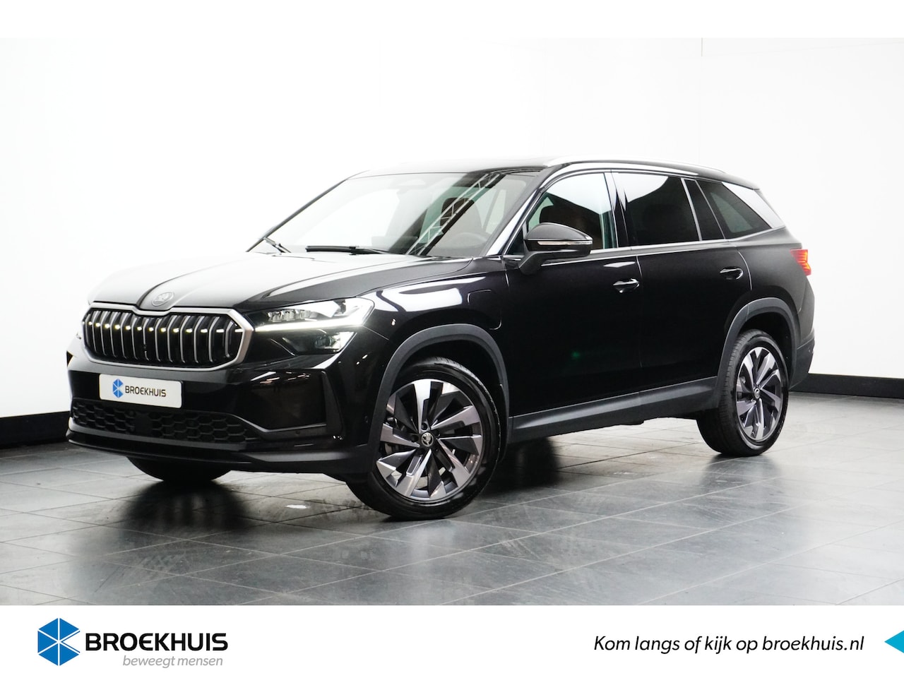 Skoda Kodiaq - Business Edition 1.5 204PK PHEV | Lederen bekleding | Verlichte grill strip | Chroom pakke - AutoWereld.nl