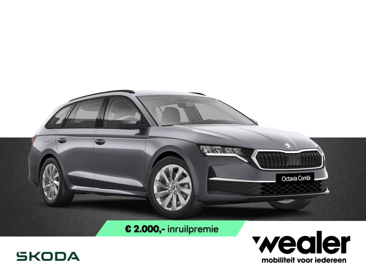 Skoda Octavia Combi - Business Edition 1.5 TSI 115 PK | DSG automaat | Trekhaak | 17" Lichtmetalen velgen | Wint - AutoWereld.nl