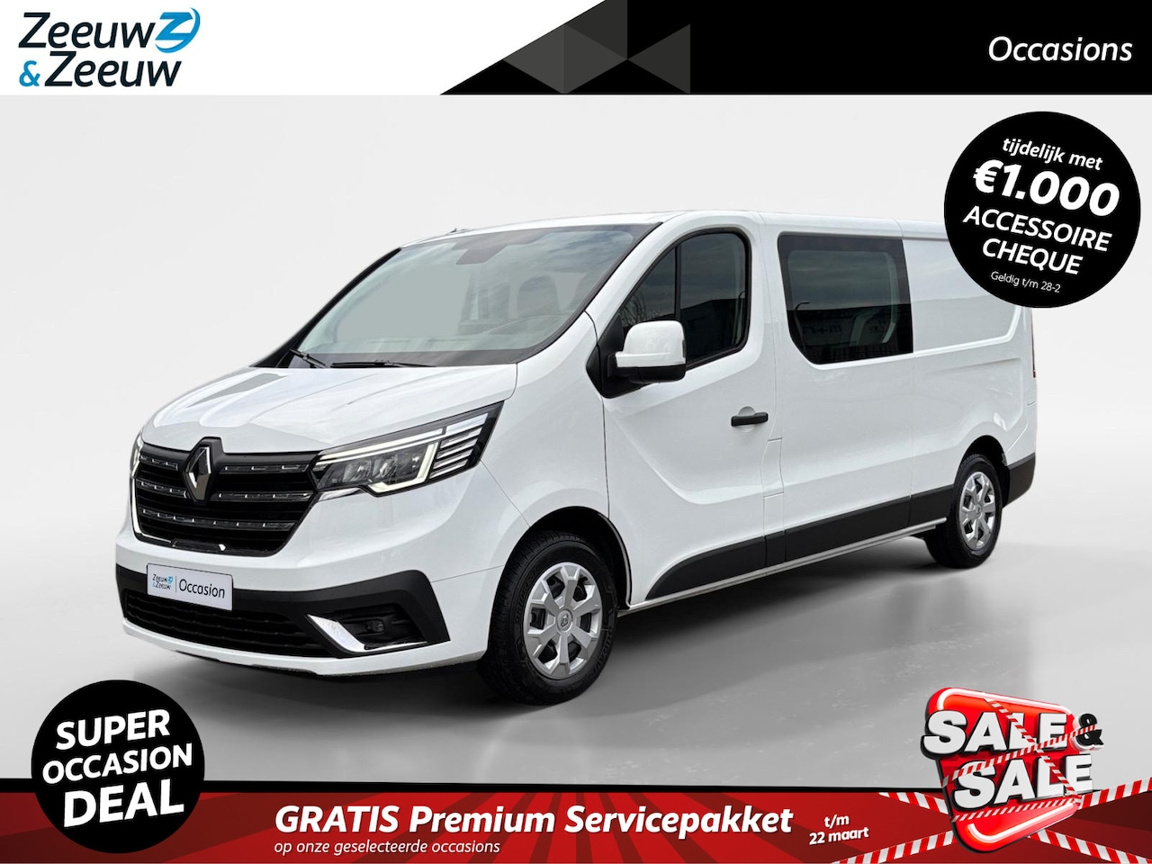 Renault Trafic - 2.0 - 110PK Blue dCi T29 L2H1 Start DC | BPM VRIJ | 6 Zitplaatsen | Trekhaak | Navi | Park - AutoWereld.nl