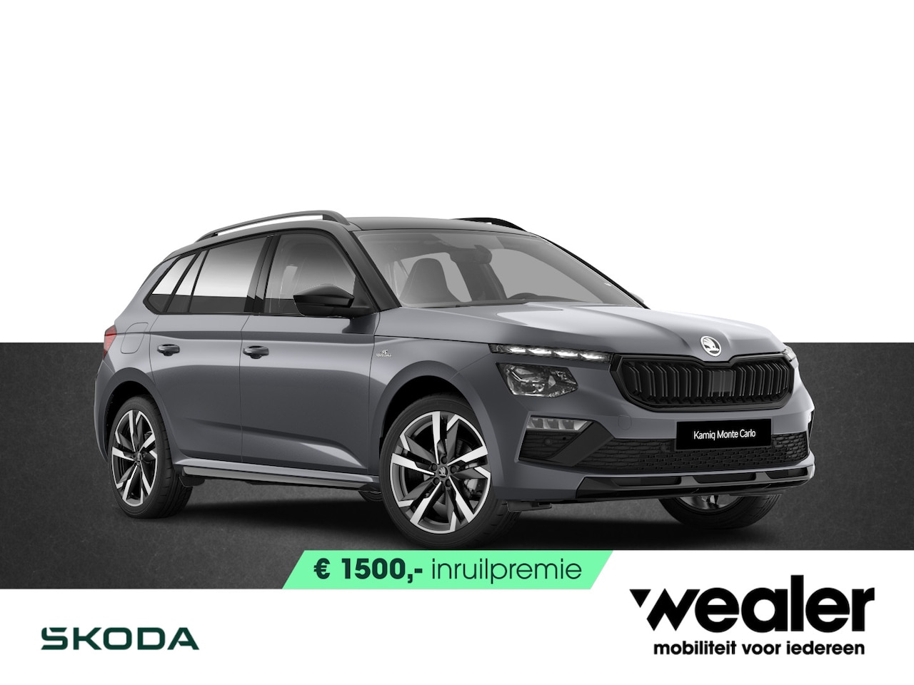 Skoda Kamiq - Monte Carlo 1.0 TSI 115 PK DSG | Automaat | Trekhaak | 18'' lichtmetalen velgen | Pano-dak - AutoWereld.nl