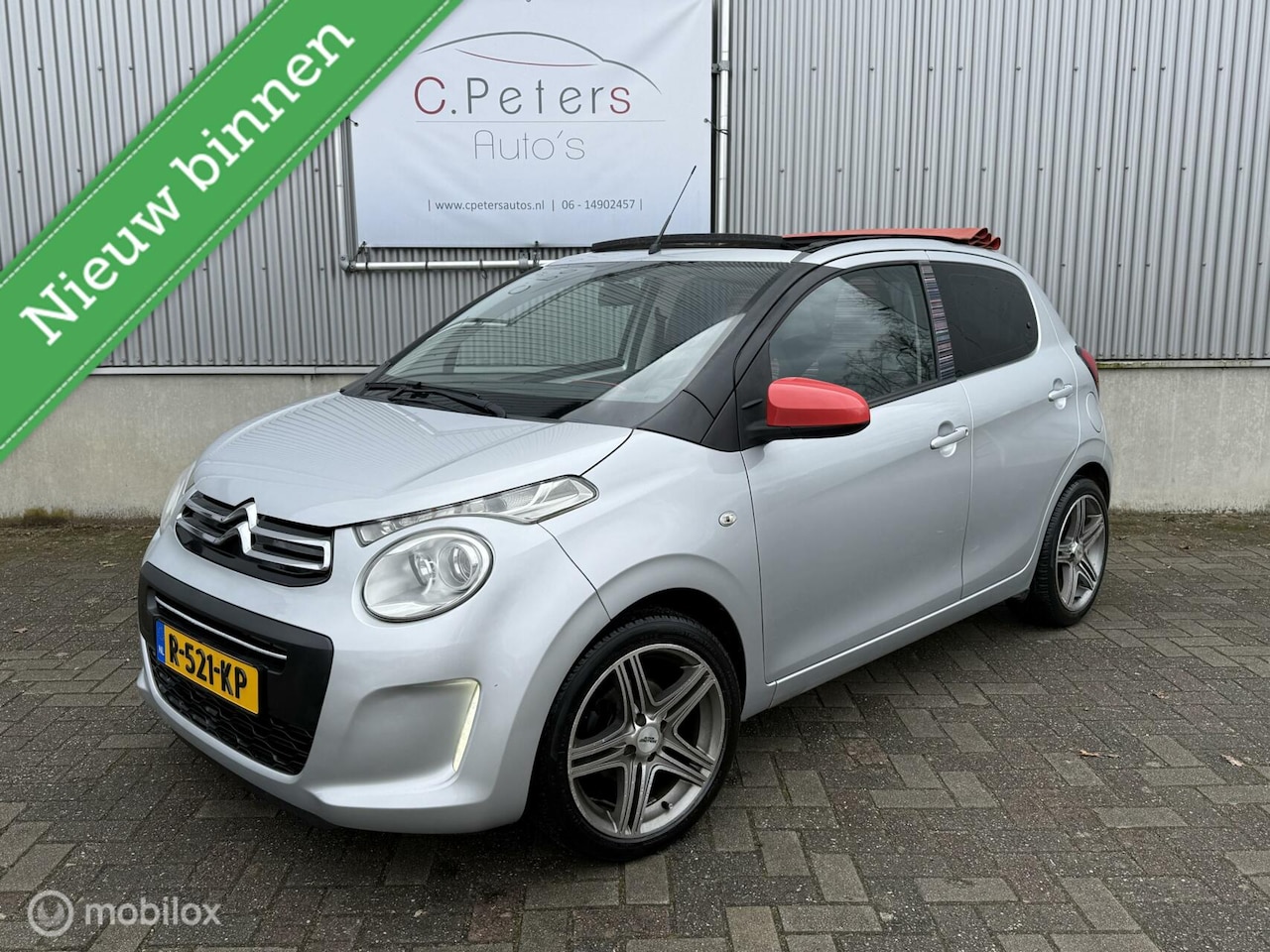 Citroën C1 - 1.2 82pk PureTech Airscape Shine 12-2015 / Cabrio / Bluetooth / Airco / Parkeersensor / Vo - AutoWereld.nl