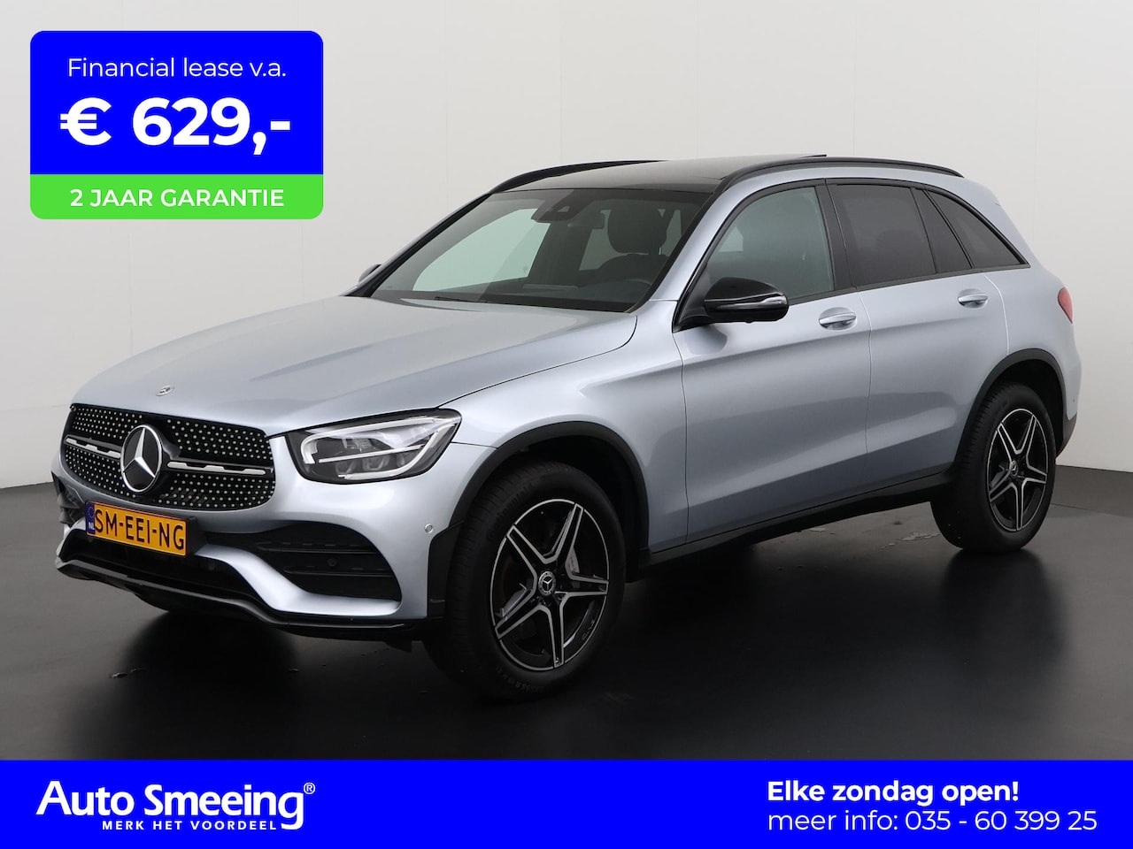 Mercedes-Benz GLC-klasse - 300e 4MATIC Premium AMG Night | Trekhaak | Panoramadak | 360 Camera | Zondag Open! - AutoWereld.nl