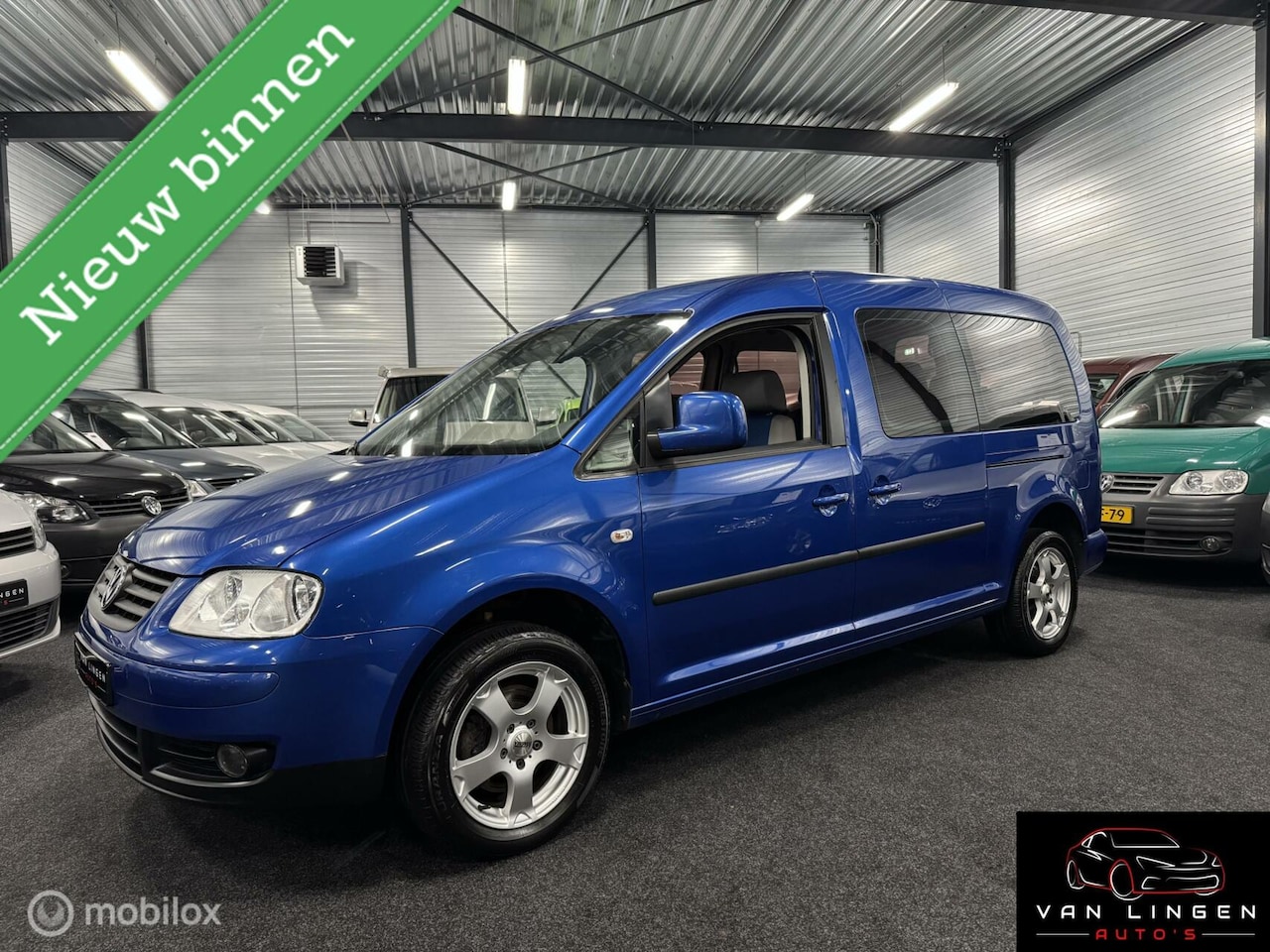 Volkswagen Caddy Maxi - 1.6 Airco|Trekhaak|Camera|Stoelver|Apk - AutoWereld.nl