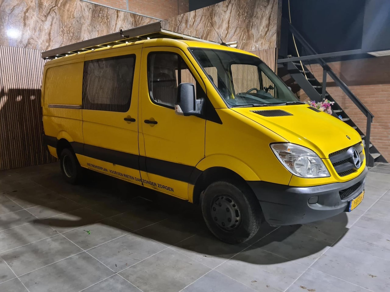 Mercedes-Benz Sprinter - 516 2.2 CDI 366 HD DC DUBBELE CABINE AIRCO SCHAKEL DUBBEL LUCHT GEEL 2009 - AutoWereld.nl