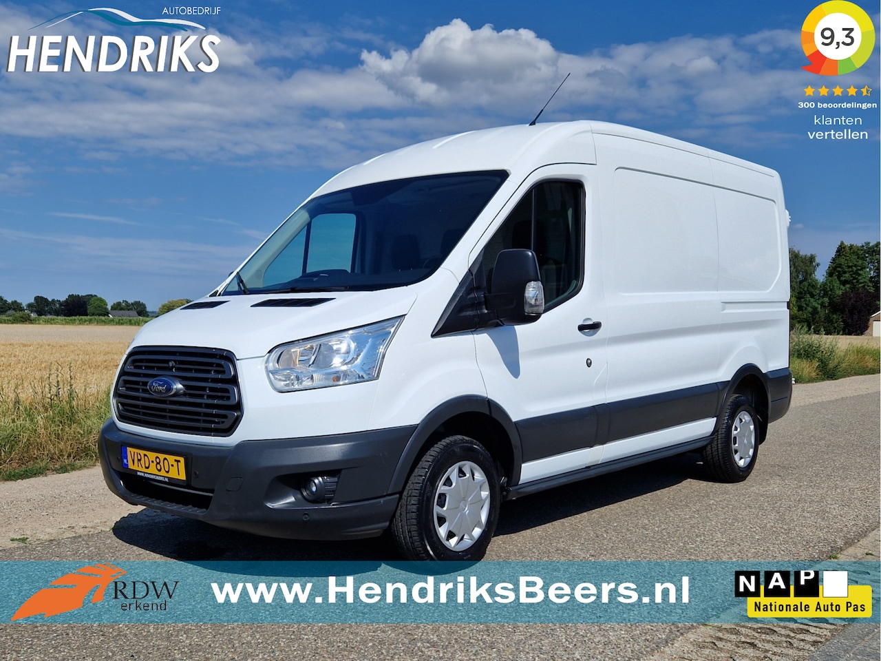 Ford Transit - 310 2.0 TDCI L2 H2 - 130 Pk - Euro 6 - Airco - Cruise Control - AutoWereld.nl