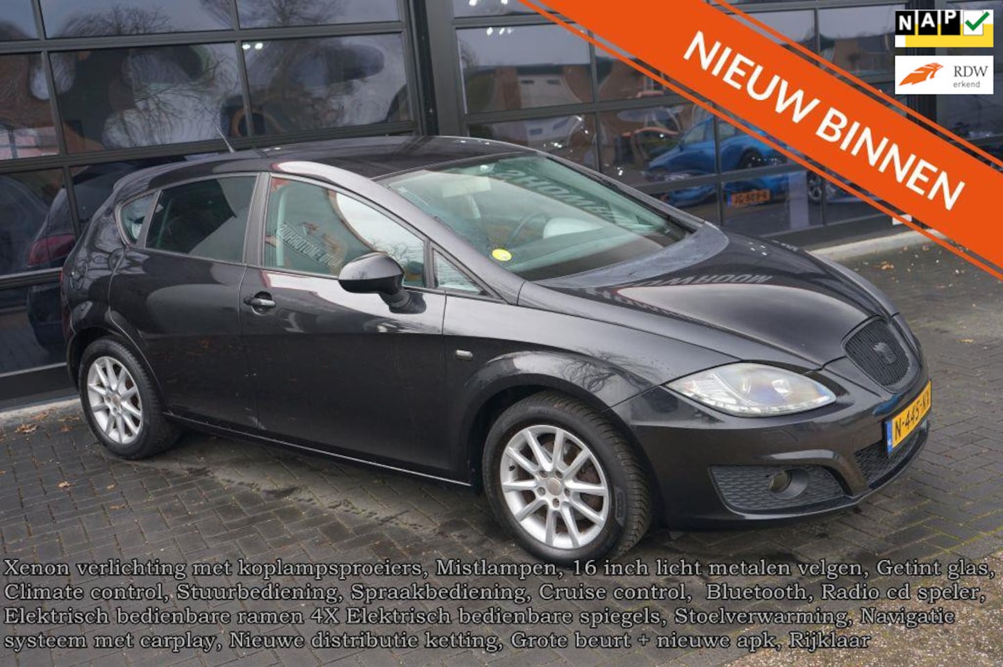 Seat Leon - Leder, Xenon, Clima, CC, Elek pakket 1.4 TSI Reference - AutoWereld.nl