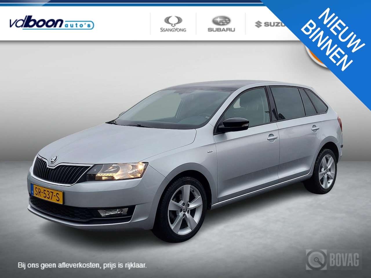 Skoda Rapid Spaceback - 1.0 TSI Greentech Clever AUTOMAAT | PANO DAK | rijklaarprijs!! - AutoWereld.nl