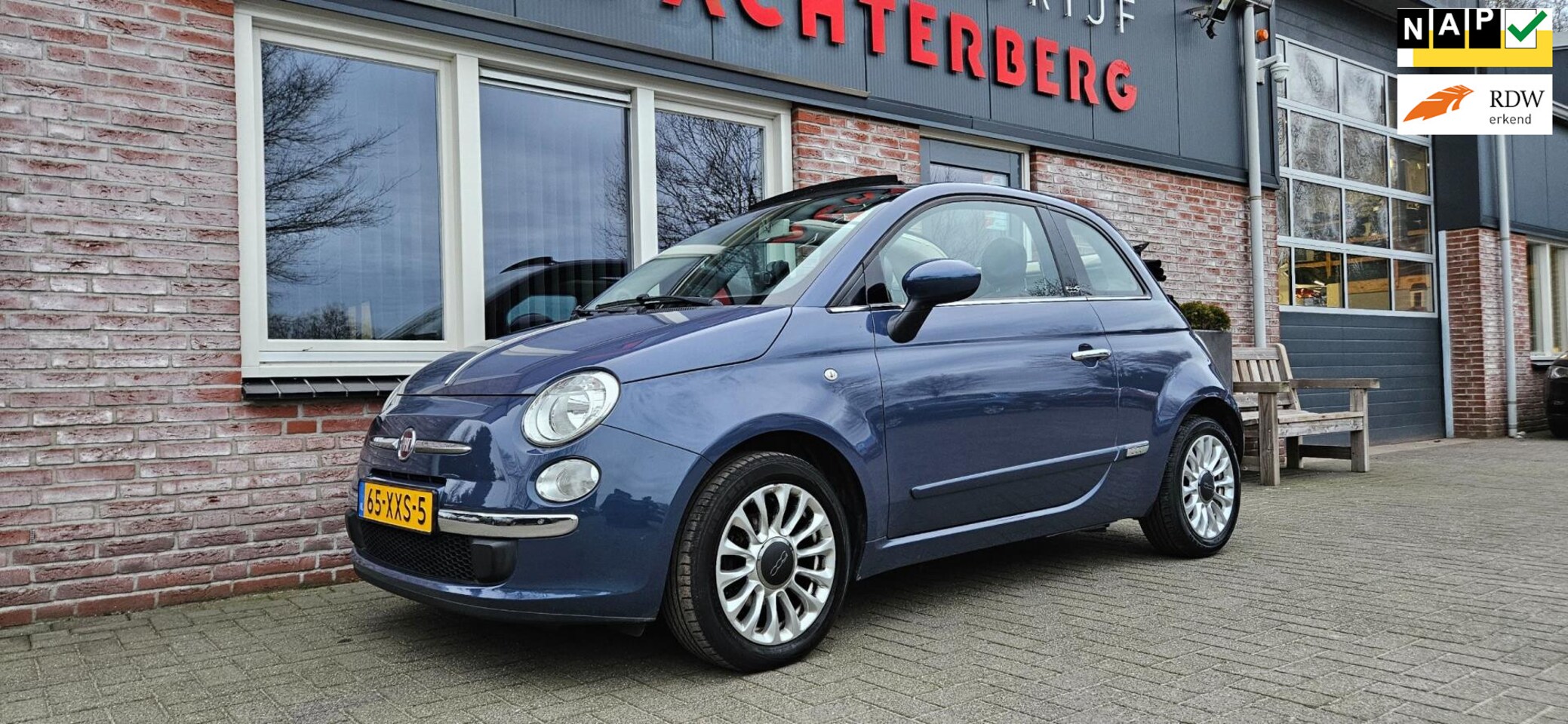 Fiat 500 C - 0.9 TwinAir Lounge Cabrio! Automaat! Leuke/Nette Auto! NAP! Airco! - AutoWereld.nl