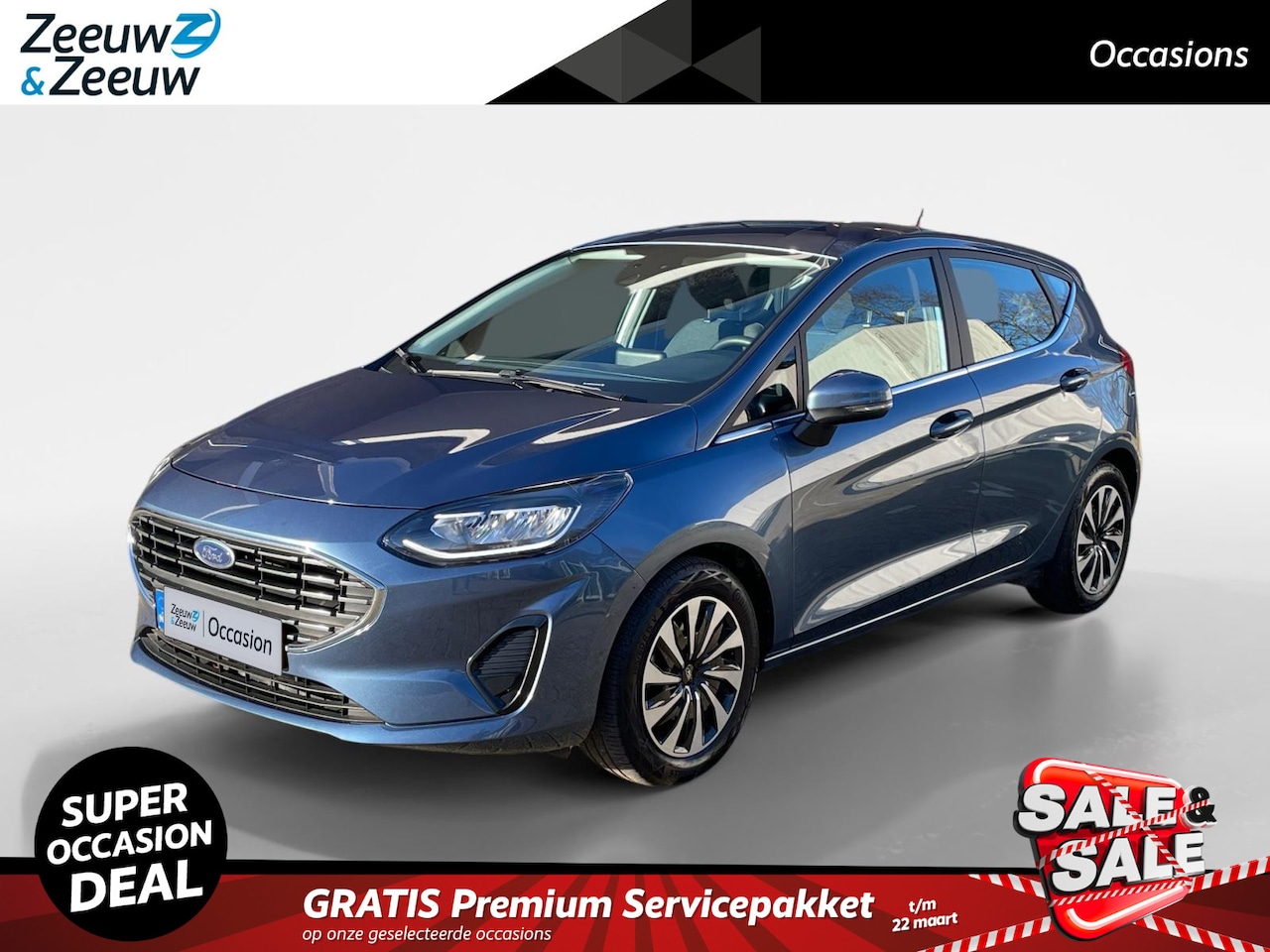 Ford Fiesta - 1.0 EcoBoost Hybrid Titanium 125PK | Climate Control | Parkeersensoren | Cruise Control | - AutoWereld.nl