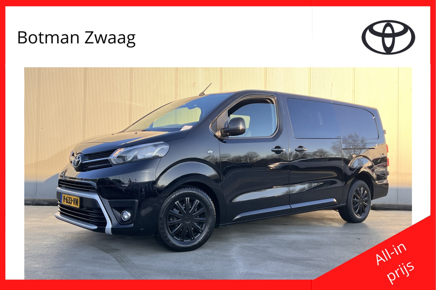 Toyota PROACE Long Worker - 2.0 D-4D Professional Dubbele cabine Automaat | 2x zijschuifdeur | Trekhaak - AutoWereld.nl