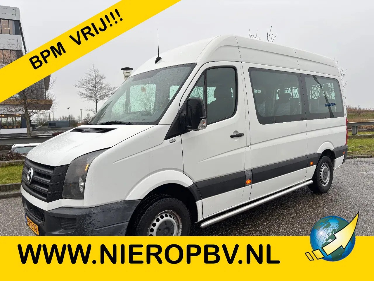 Volkswagen Crafter - 2.0TDI L2H2 Airco Cruisecontrol Rolstoel/Personen Vervoer 8+1 Pers EURO 6 - AutoWereld.nl