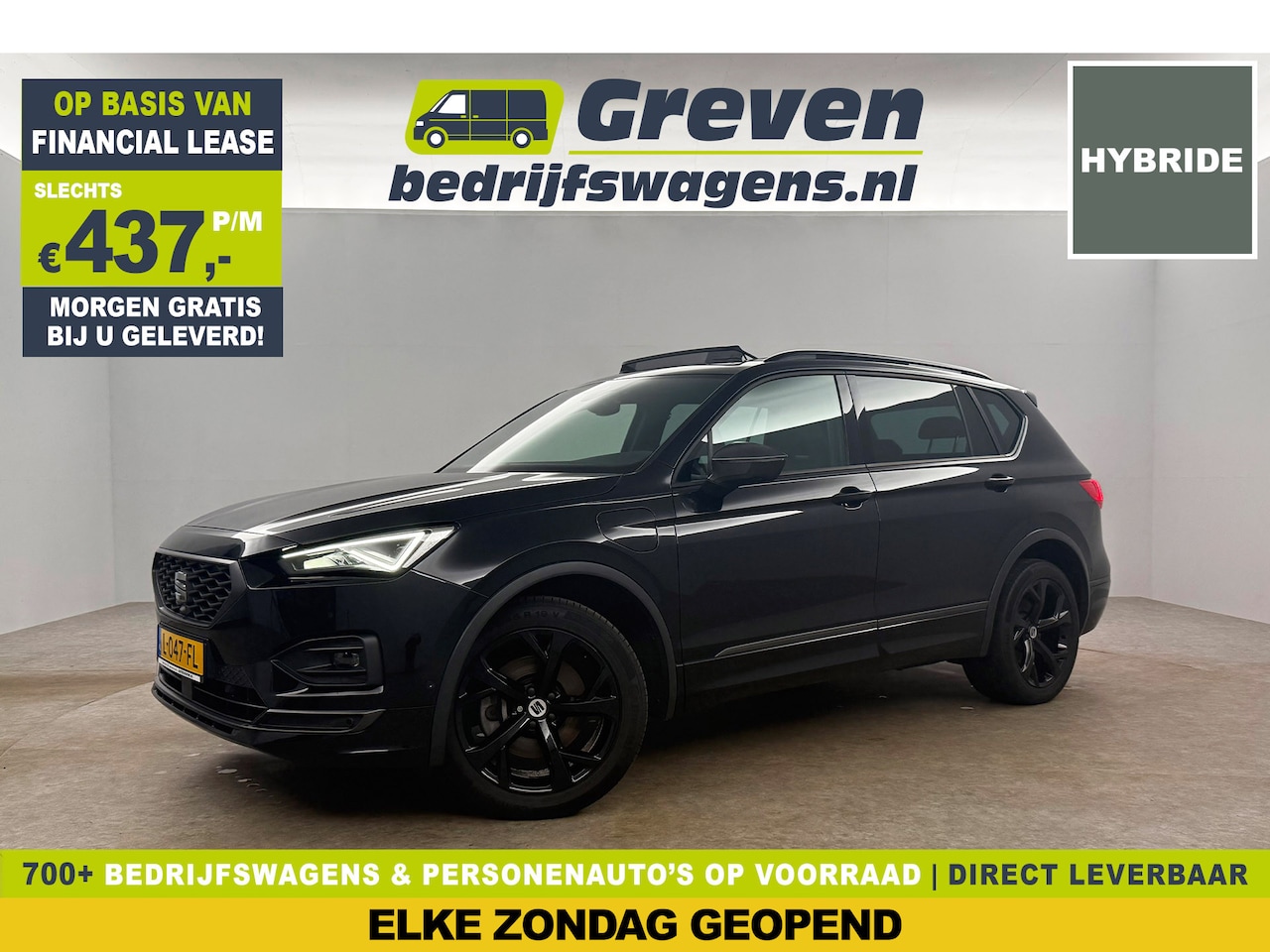 Seat Tarraco - 1.4 TSI FR e-Hybrid PHEV | Black Edition | 260PK Automaat Pano Virtual Trekhaak ACC 360Cam - AutoWereld.nl