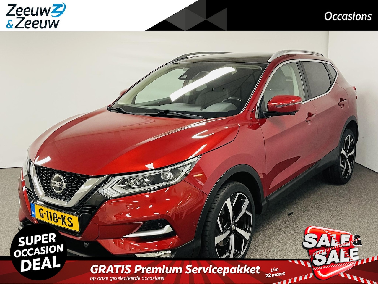 Nissan Qashqai - 1.3 DIG-T Tekna GOEDKOOPSTE VAN NEDERLAND  Navi airco camera parkeersensoren stoelverwarmi - AutoWereld.nl