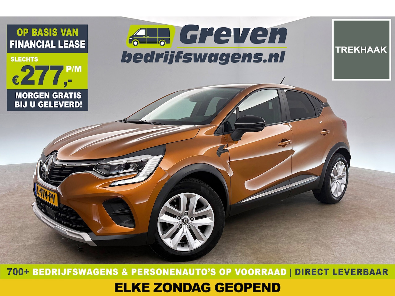 Renault Captur - 1.0 TCe Zen Clima Carplay LED Trekhaak DAB+ Stoelverwarming PDC 17"LMV - AutoWereld.nl