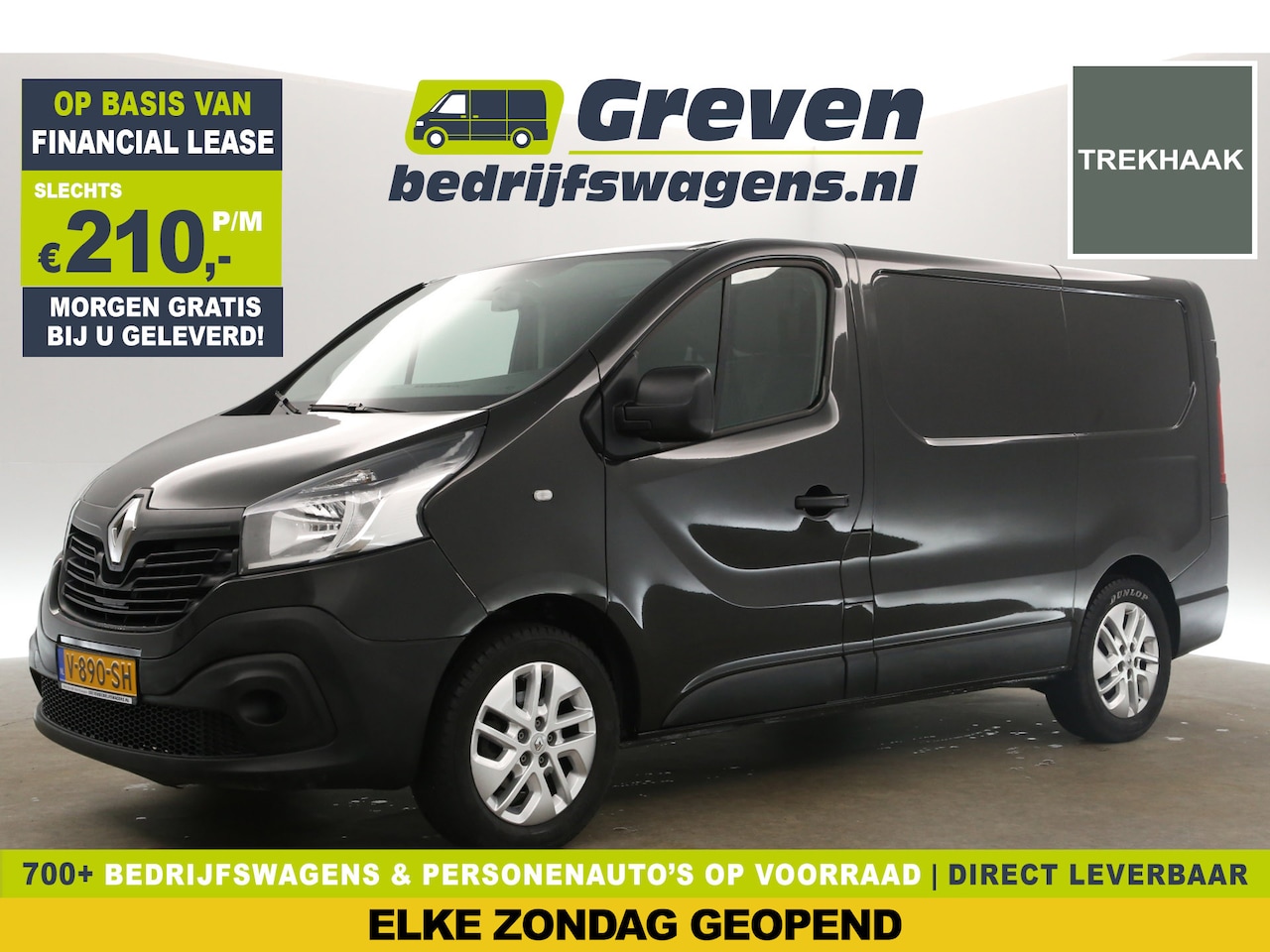 Renault Trafic - 1.6 dCi T27 L1H1 Airco Cruise Navigatie Trekhaak PDC 17"LMV Elektrpakket - AutoWereld.nl