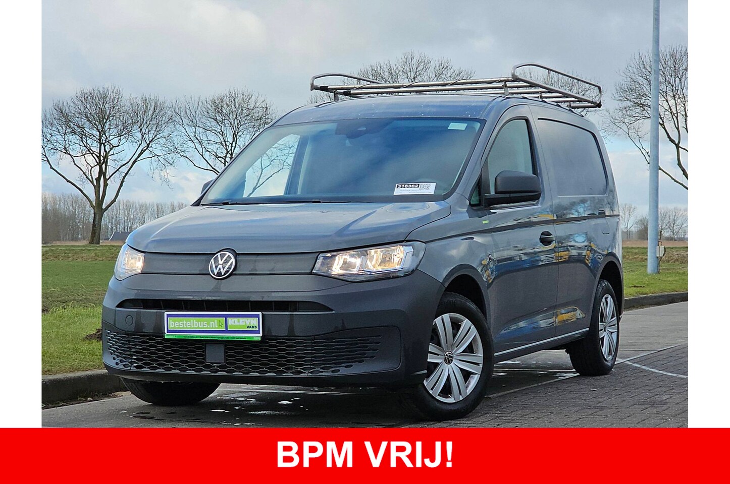 Volkswagen Caddy Cargo - 2.0 TDI Economy Business Airco CarPlay NAP Euro6 Trekhaak Imperiaal! - AutoWereld.nl