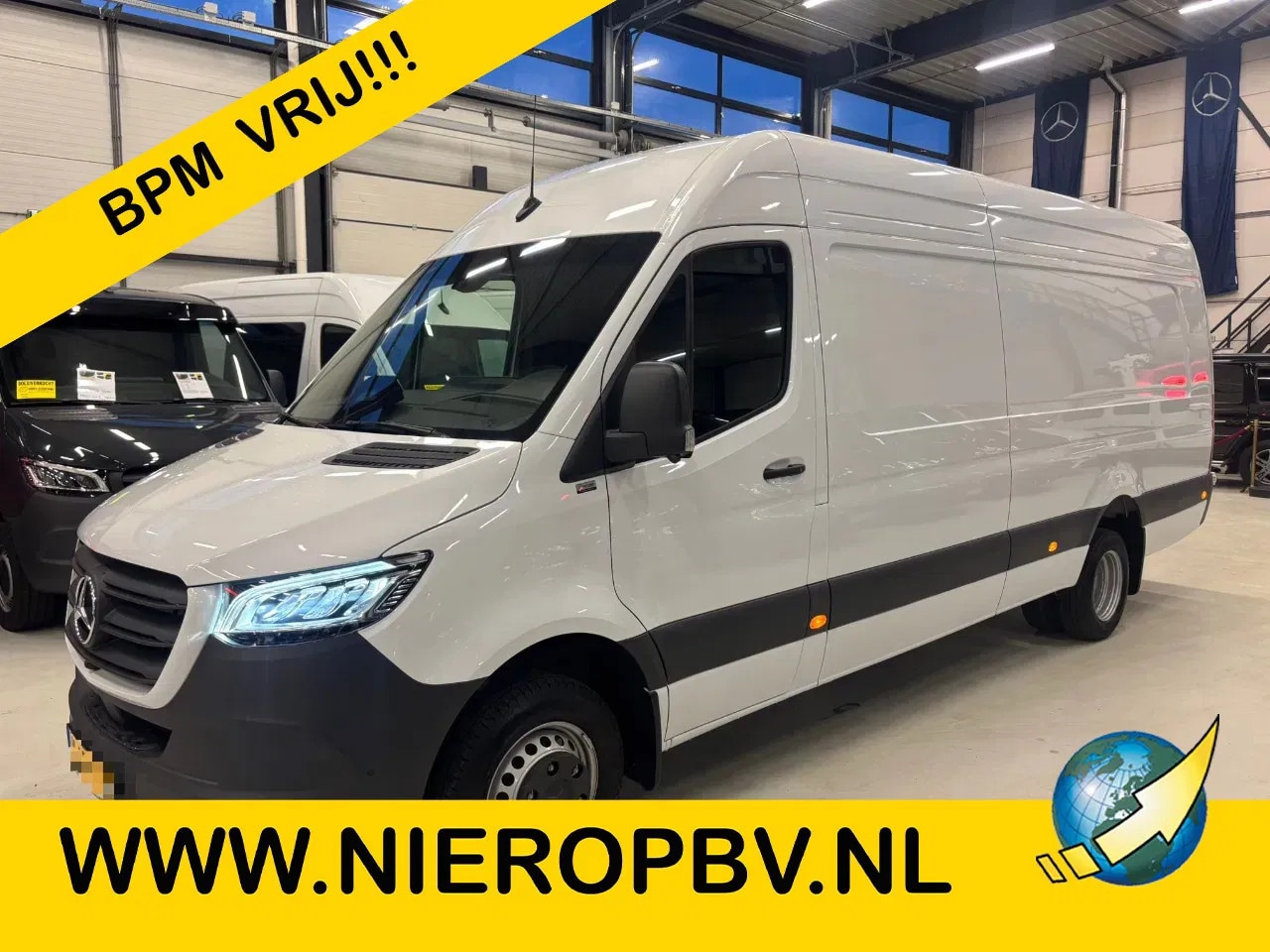 Mercedes-Benz Sprinter - 519CDI L4H2 Automaat Airco Navi Cruisecontrol NIEUW(2024)BPM VRIJ - AutoWereld.nl