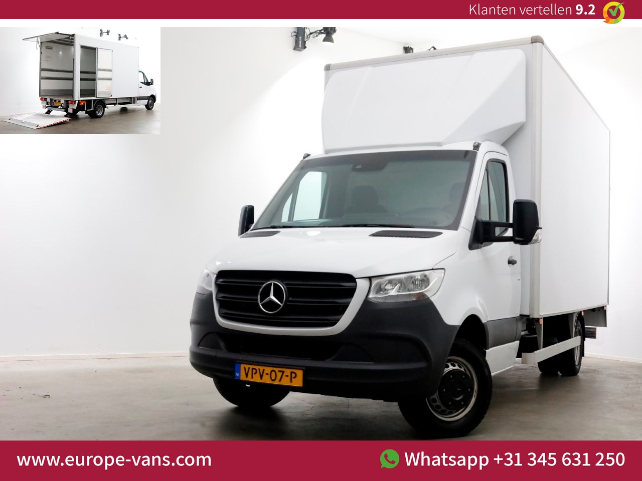 Mercedes-Benz Sprinter - 515 CDI 150pk 9G Automaat XXL Bakwagen met laadklep L440/H238 05-2022 - AutoWereld.nl