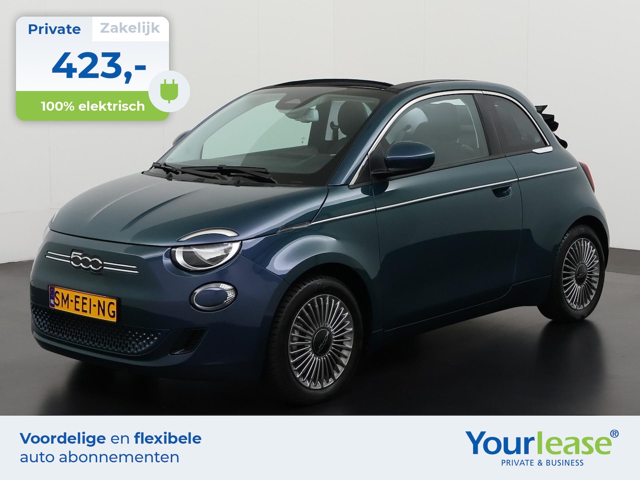 Fiat 500e - Cabrio 42 kWh | All-in 423,- Private Lease | Zondag Open! - AutoWereld.nl