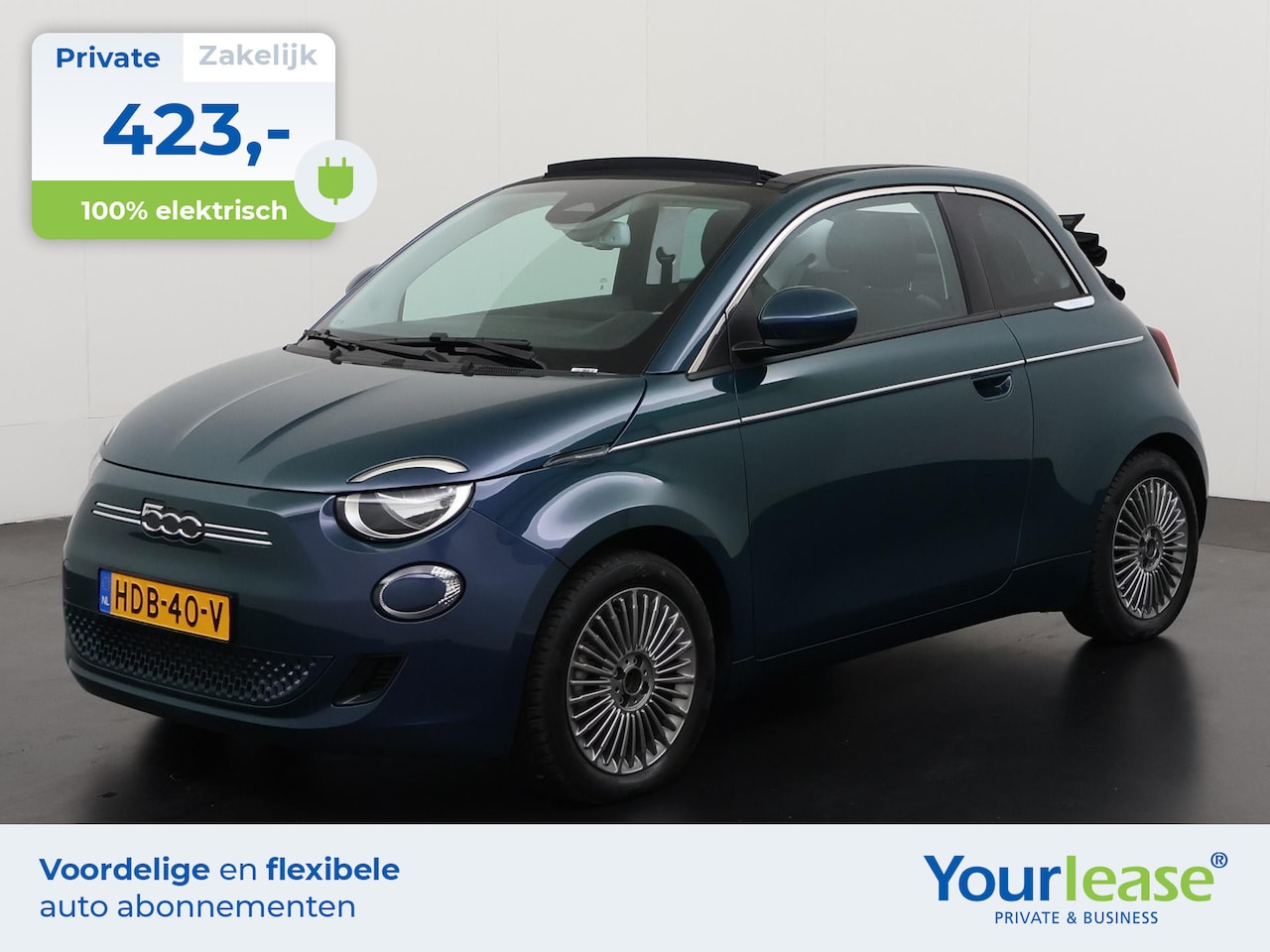 Fiat 500e - Cabrio 42 kWh | All-in 423,- Private Lease | Zondag Open! - AutoWereld.nl