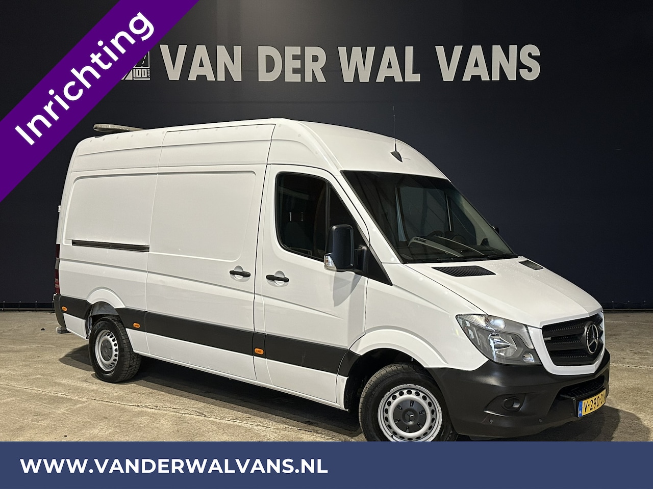 Mercedes-Benz Sprinter - 316 CDI 164pk L2H2 inrichting Airco | 2800kg trekhaak | Camera | Omvormer | Cruisecontrol - AutoWereld.nl