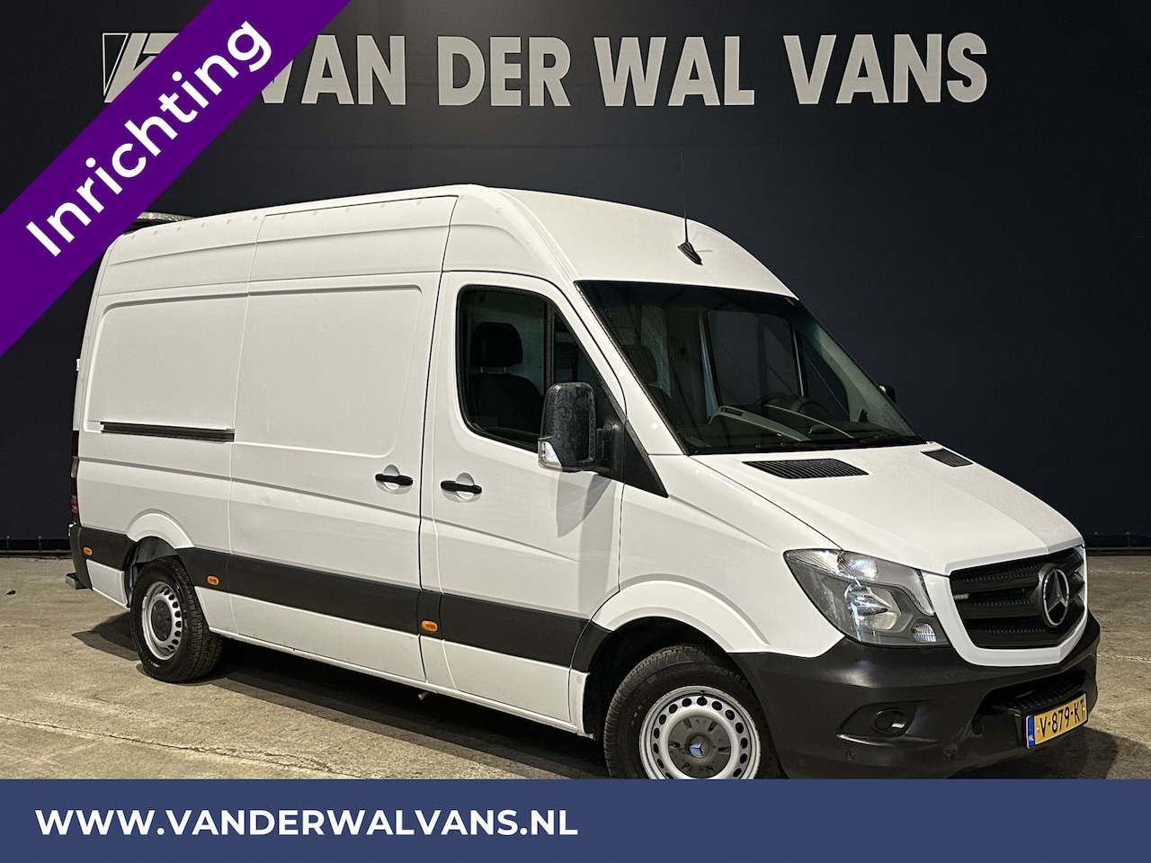 Mercedes-Benz Sprinter - 316 CDI 164pk L2H2 inrichting Euro6 Airco | 2800kg trekhaak | Cruisecontrol Parkeersensore - AutoWereld.nl