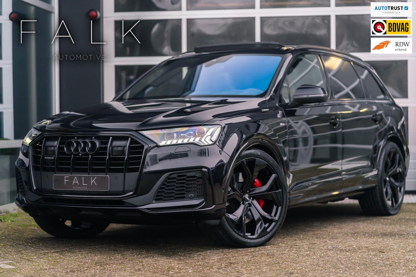 Audi Q7 SQ7 - 60 TFSIe Comp. Quattro RS Zetels laser B&O sq7 diffuser 23 inch - AutoWereld.nl