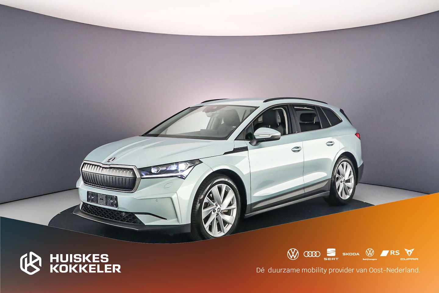 Skoda Enyaq iV - 60 180pk Automaat Warmtepomp, Trekhaak, Adaptive cruise control, Navigatie, Achteruitrijca - AutoWereld.nl