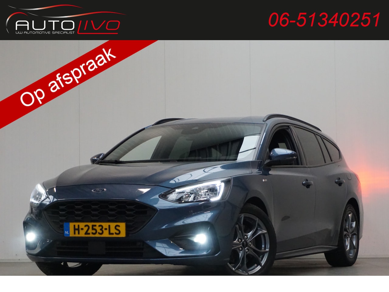 Ford Focus Wagon - 1.5 EcoBoost ST Line Business 180 PK! B & O NAVI STOEL VERW. LED PDC CRUISE TREKHAAK etc. - AutoWereld.nl