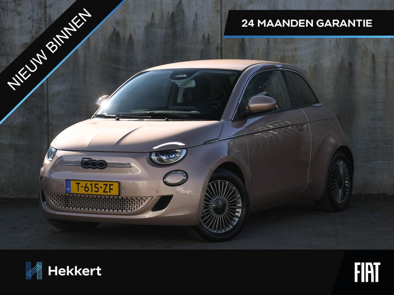 Fiat 500 - 3+1 42kWh 118pk Automaat DAB | CAMERA | ORO ROSA | STOELVERWARMING | DODE HOEK | KEYLESS E - AutoWereld.nl