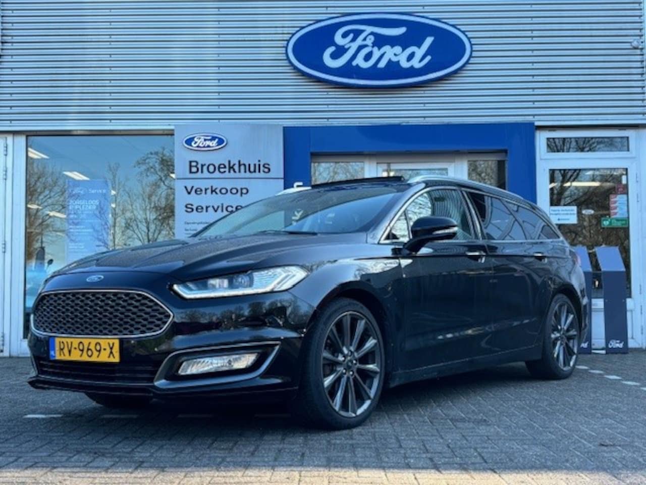 Ford Mondeo Wagon - 2.0 VIGNALE | NL-AUTO! | ALLE OPTIES | PANODAK | LEDER + MEMORY | STOELVERW + KOELING | CA - AutoWereld.nl