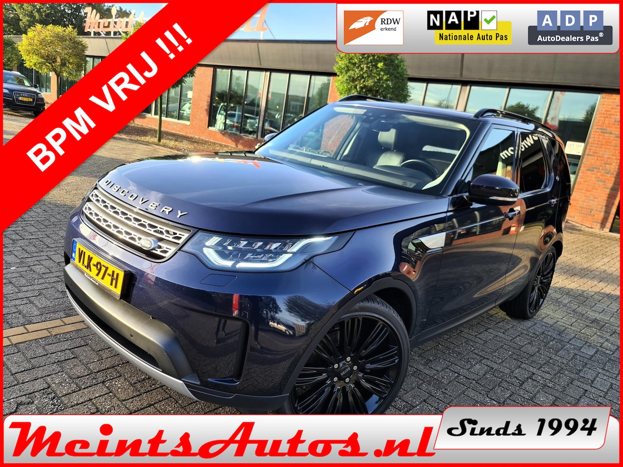 Land Rover Discovery - 2.0 Td4 HSE 4WD Grijs Kenteken DIG.COCKPIT MATRIX LED LEDER MERIDIAN 22"LV - AutoWereld.nl