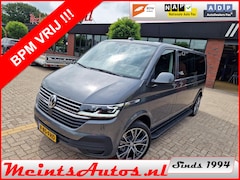 Volkswagen Transporter Caravelle - Bulli T6.1 2.0 TDI 204Pk 32 DC Dubbele Cabine DSG L2H1 DIG. COCKPIT ADAPT. CRUISE, LEDER,