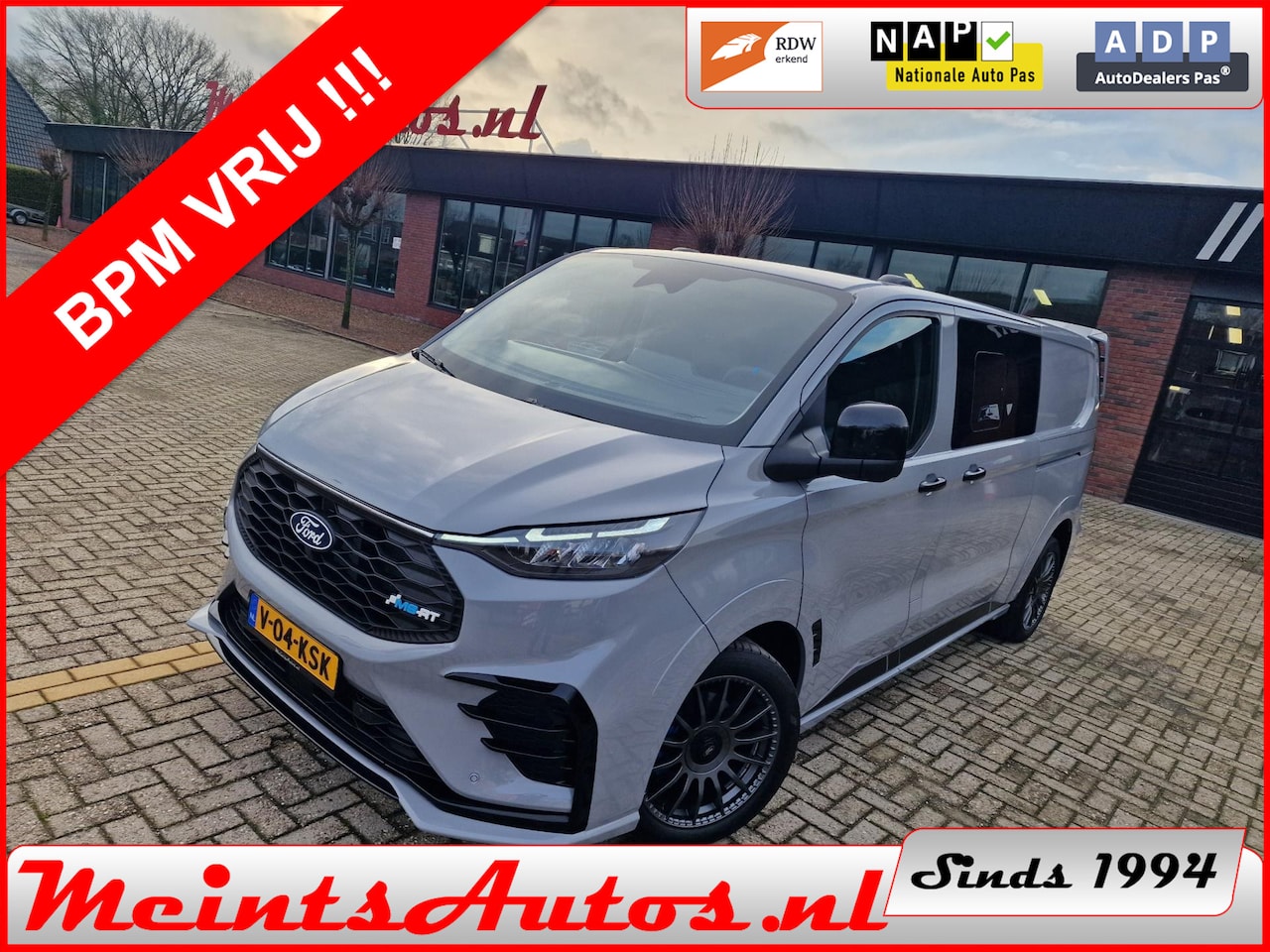 Ford Transit Custom - MS-RT DC Dubbele Cabine L2H1 320 2.0 TDCI 170pk AWD 4x4 Automaat 19'' FULL OPTIE BPM VRIJ - AutoWereld.nl