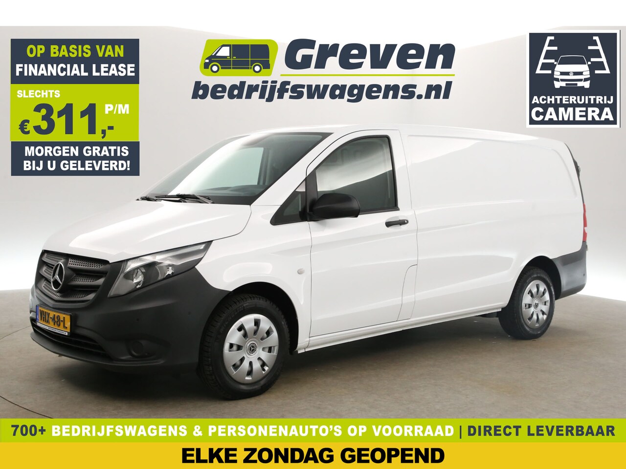 Mercedes-Benz Vito - 116 CDI Lang 164PK Airco Camera Carplay Cruise Navi PDC Elektrpakket Schuifdeur Trekhaak - AutoWereld.nl