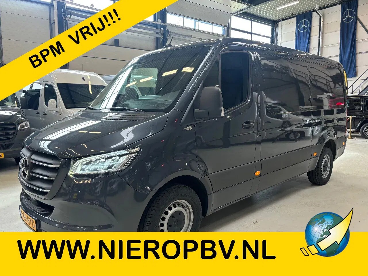 Mercedes-Benz Sprinter - 319CDI L2H1 PRO Automaat Airco Cruisecontrol Led 3500KG Trekhaak Apple CarPlay NIEUW - AutoWereld.nl