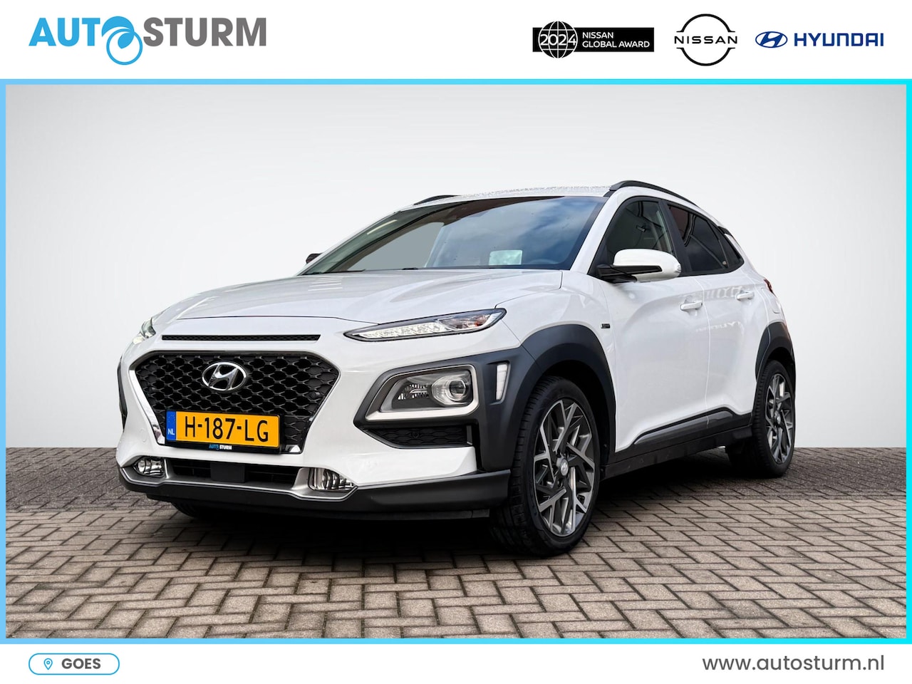 Hyundai Kona - 1.6 GDI HEV Premium | Trekhaak | Navigatie | Camera | Leder | Stuur- + Stoelverwarming | H - AutoWereld.nl