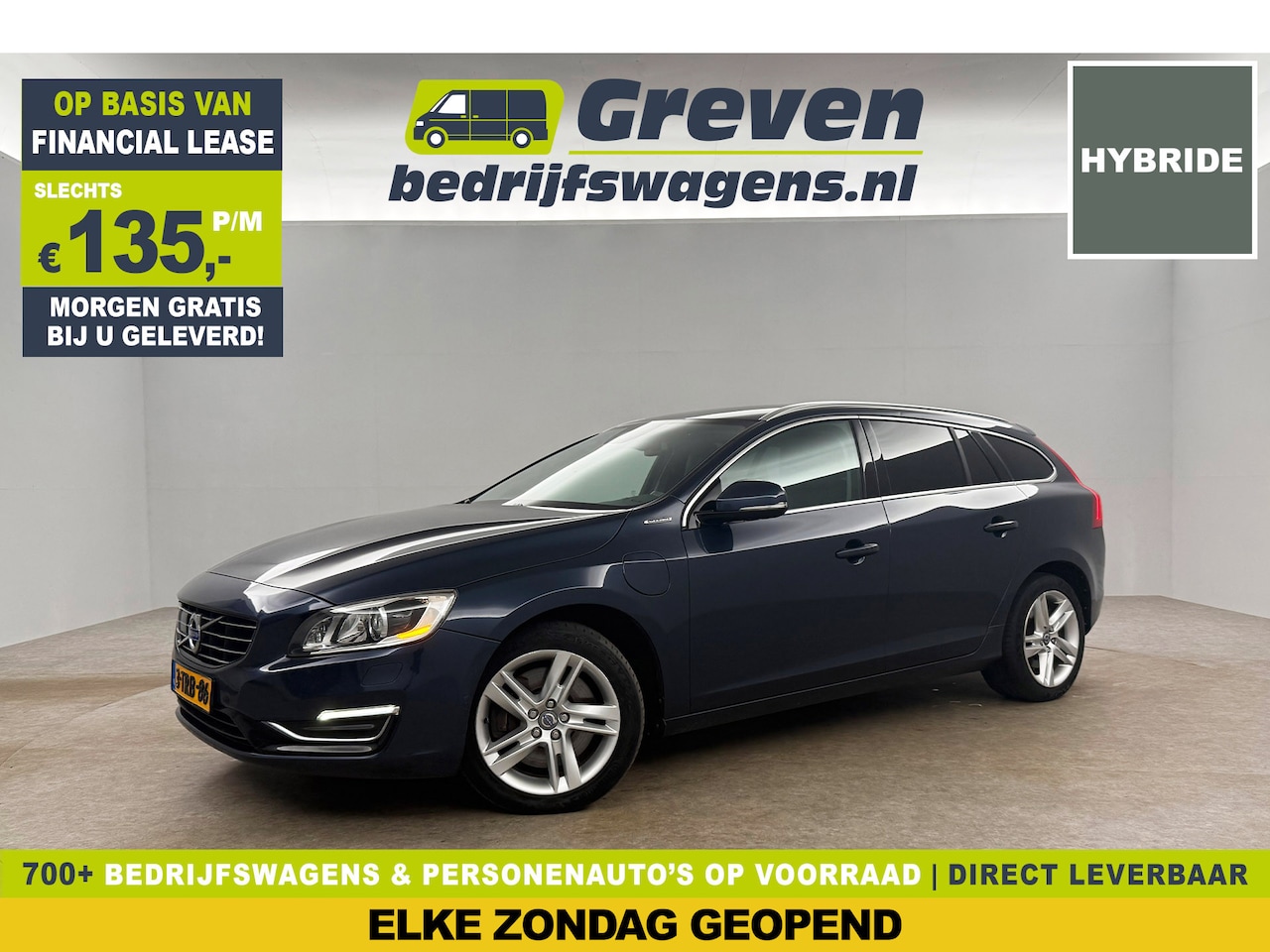 Volvo V60 - 2.4 D6 AWD Plug-In Hybrid Summum 215PK Trekhaak LED Clima Cruise Navi Memory-Seats Stoelve - AutoWereld.nl